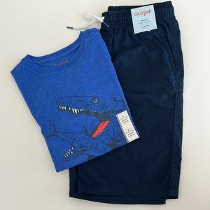 Boys T-shirt and short size L 12-14